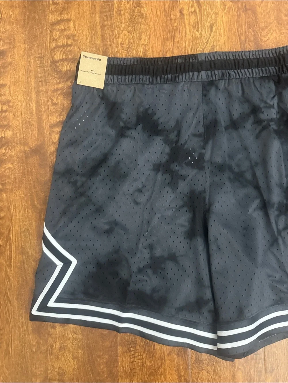 Jordan Black Athletic Shorts with White Trim